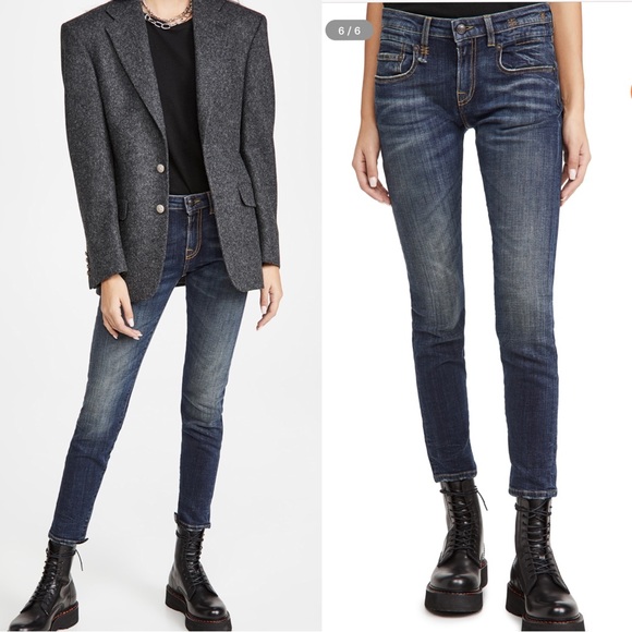 NWT | R13 Boy Skinny Jeans in Kinsley size 24 - Picture 1 of 3